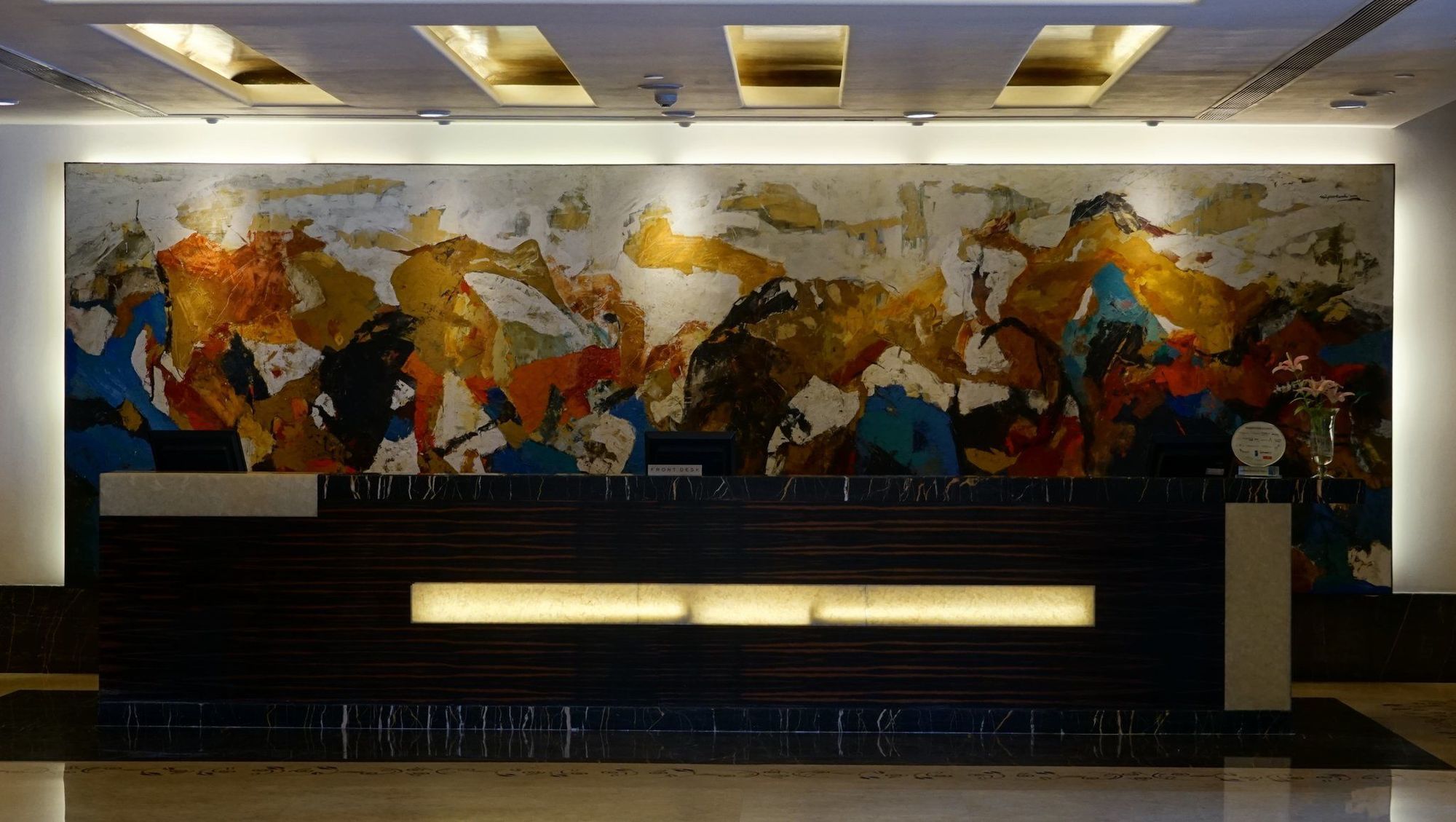 Taj Chandigarh Exterior photo Mural at the lobby of the hotel